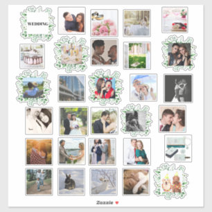 30 x WEDDING FOTO Collage Journal Planner Blätter Aufkleber