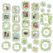 30 x WEDDING Journal Planner Tropisches Foto Text Aufkleber (Vorderseite)