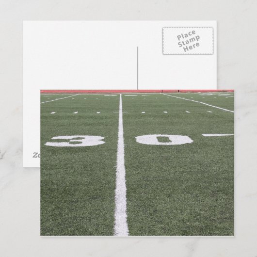 30 Yard Line Postcard Postkarte (Vorne/Hinten)