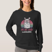 30 Year Old Bday Llamazing 30th Birthday Llama T-Shirt (Vorderseite)