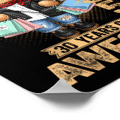 30 Year Old Made In 1995 Teddy Bear 30th Birthday  Poster (Ecke)