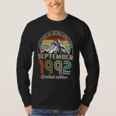 30 Year Old September 1992 30th Bday T-Shirt (Vorderseite)