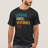 30 Years Old  30th Bday Men Legend Since November  T-Shirt (Vorderseite)