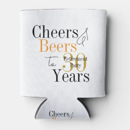30 Years Retirement Cheers Beers Party Favor Dosenkühler