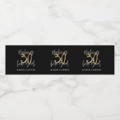 30 zum Geburtstag guten Goldes machen Wasserflaschenetikett (Einzelnes Label)