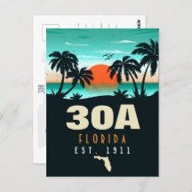 30a Route Florida Retro Sunset Souvenirs 60er