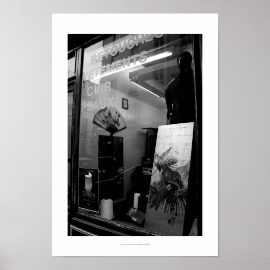 30ter Rue Gassendi Paris Schwarz-weiß Poster1 Poster (Vorne)