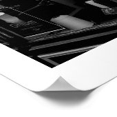 30ter Rue Gassendi Paris Schwarz-weiß Poster1 Poster (Ecke)