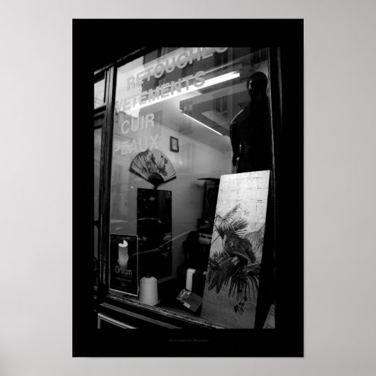 30ter Rue Gassendi Paris Schwarz-weiß Poster2 Poster (Vorne)