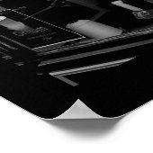 30ter Rue Gassendi Paris Schwarz-weiß Poster2 Poster (Ecke)