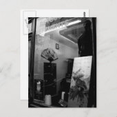 30ter Rue Gassendi Paris Schwarz-weiße Postkarte (Vorne/Hinten)