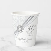 30th Anniversary / Birthday - Personalize Pappbecher (Vorderseite)
