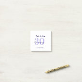30th anniversary purple bold letter name simple re post-it klebezettel (Auf Schreibtisch)