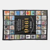 30th Birthday 1996 Family Memories Photo Collage Geschirrtuch (Horizontal)