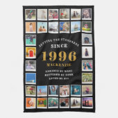 30th Birthday 1996 Family Memories Photo Collage Geschirrtuch (Vertikal)