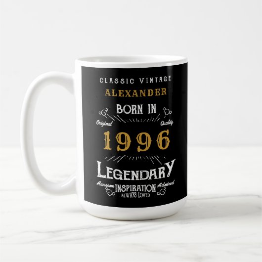 30th Birthday 1996 Legendary Retro Kaffeetasse (Links)