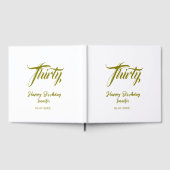 30th birthday add name date year gold template thi gästebuch (Voll)