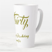 30th birthday add name date year gold template thi milchtasse (Rechte Ecke)