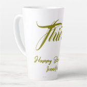 30th birthday add name date year gold template thi milchtasse (Linke Ecke)