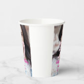 30th birthday add name date year white photo pappbecher (Links)