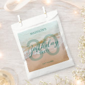 30th Birthday Beach Party Geschenktütchen (Ausgeschnitten)