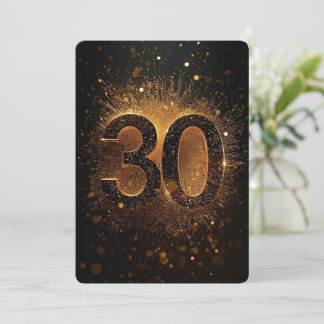 30th Birthday Confetti Invitation Dirty Thirty Ele Einladung