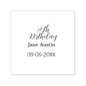 30th birthday copper brown simple stylish name dat permastempel (Design)