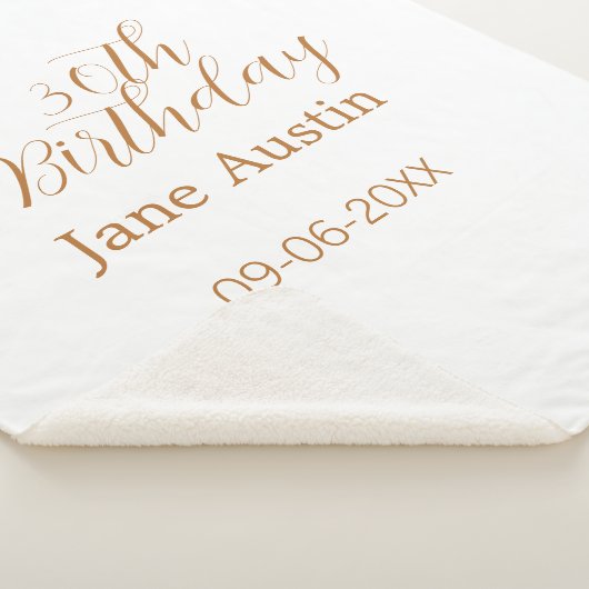 30th birthday copper brown simple stylish name dat sherpadecke (3/4)