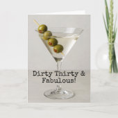 30th Birthday Custom Funny Greeting Karte (Vorderseite)