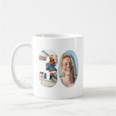 30th Birthday Custom Two Photo  Kaffeetasse (Links)