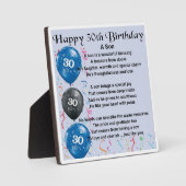 30th Birthday Fotoplatte (Vorderseite)