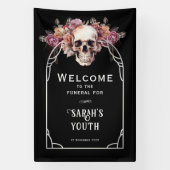 30th Birthday Funeral Welcome  Banner (Vertikal)