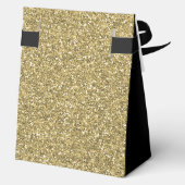 30th Birthday Gold Glitter Thank You Geschenkschachtel (Rückseite)