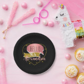 30th birthday hello 30 Personalized heart Pappteller (Party)