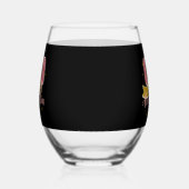 30th birthday hello 30 Stylish Personalized Weinglas Ohne Stiel (Rechts)