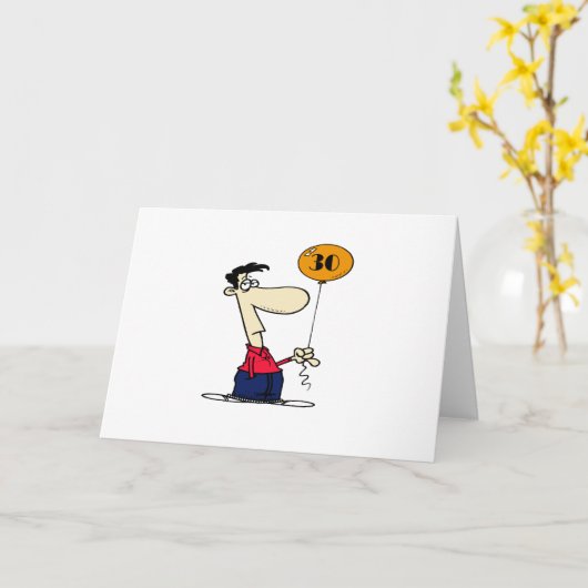 30th Birthday Karte (Gelbe Blume)