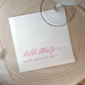 30th Birthday Party Hello 30 Modern Pink Serviette