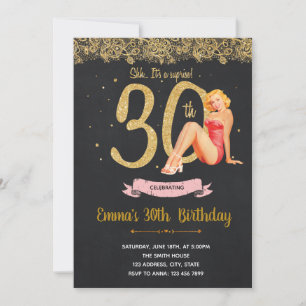 30th Birthday Party Invitation Einladung