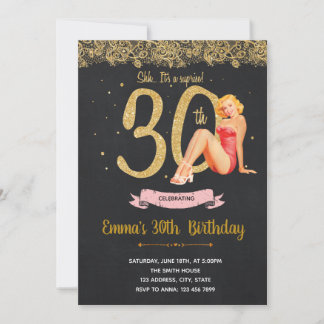 30th Birthday Party Invitation Einladung
