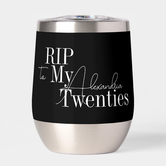 30th Birthday Party RIP 20s Black and White (Vorderseite)