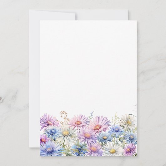 30th Birthday Party September Birth Month Flower Einladung (Rückseite)