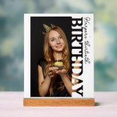 30th Birthday Photo college Party  Acrylschild (Neutral)
