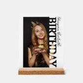 30th Birthday Photo college Party  Acrylschild (Vorderseite)