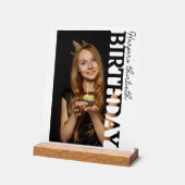 30th Birthday Photo college Party  Acrylschild (Winkel)