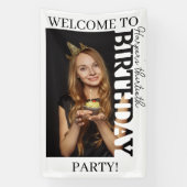 30th Birthday Photo college Party  Banner (Vertikal)