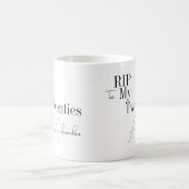 30th Birthday RIP 20s Black and White Minimal Kaffeetasse (Mittel)