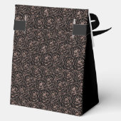 30th Birthday Rose Gold Glitter Roses Thank You Geschenkschachtel (Rückseite)