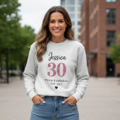 30th birthday womens tshirts thirty milestone Pink