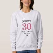 30th birthday womens tshirts thirty milestone Pink (Vorderseite)