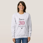 30th birthday womens tshirts thirty milestone Pink (Vorne ganz)